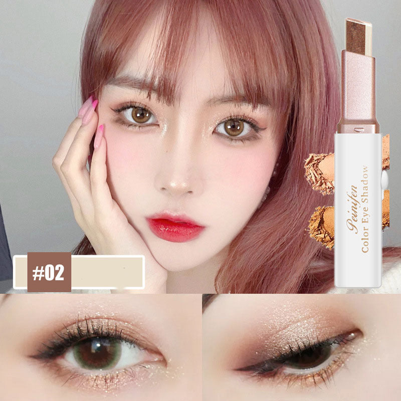 Lazy Eyeshadow Stick Stereo Gradient Shimmer Double Color Eye Shadow Pen Waterproof Easy To Wear Eyeshadow Lazy Eyeshadow Stick Stereo Gradient Shimmer Double Color Eye Shadow Pen Waterproof Easy To Wear Eyeshadow